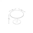 thumbnail image 3 of Bush Business Furniture Round Conference Table with Metal Disc Base in Cherry, 3 of 7