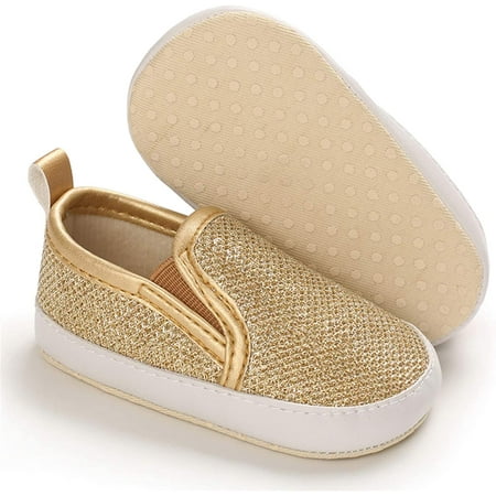 

QWZNDZGR Infant Baby Girls Boys Canvas Shoes Soft Sole Toddler Slip On Newborn Crib Moccasins Casual Sneaker Austin Boy s Flat Lazy Loafers First Walkers Skate Shoe