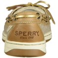 thumbnail image 3 of Sperry Womens ANGELFISH Leather Closed Toe Boat Shoes, Linen Metallic, Size 7.5, 3 of 6