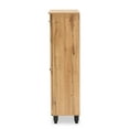 thumbnail image 6 of Baxton Studio Winda Modern and Contemporary Oak Brown Finished Wood 4-Door Shoe Storage Cabinet, 6 of 10