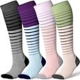 thumbnail image 1 of Calcetines de compresión LEVSOX para mujeres embarazadas de 20 a 30 mmHg, 1 of 7