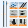 thumbnail image 3 of Recurve Bow and Arrow Set?Takedown Recurve Bows Archery for Adults Left and Right Hands 40lbs Archery Set, 3 of 8