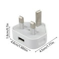 thumbnail image 3 of Port: USB Travel Power Adapter Mobile Phone Charger UK International Plug For IPhone And IPad, 3 of 5