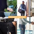 thumbnail image 2 of 2pcs Retractable Keyring Heavy Duty Extendable Lanyard With Belt Clip, Daygos Badge Reel Clips For Id Card Holder, 2 of 5