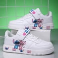 thumbnail image 3 of Zapatillas de deporte de puntada para niños y niñas, zapatos informales de baloncesto, correr, deportes de moda, regalo para niñas de 7 y 18 años, 3 of 5