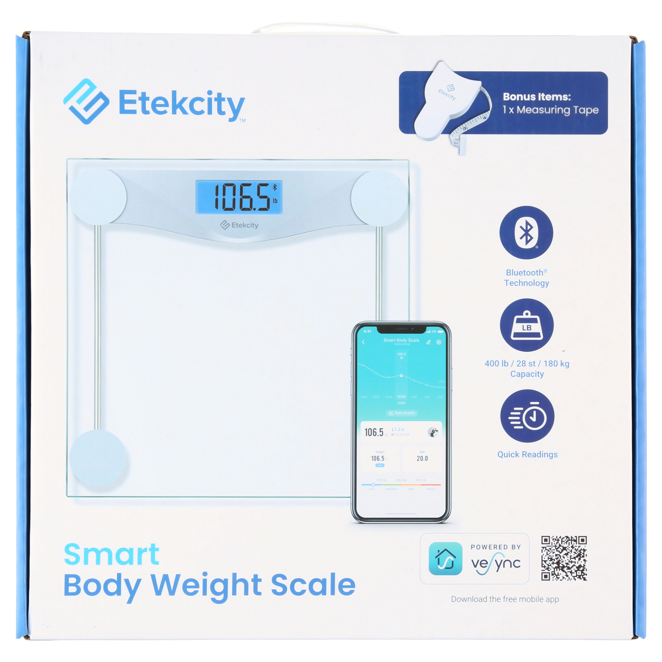 Etekcity Smart Digital Body Weight Scale Bluetooth photo 2