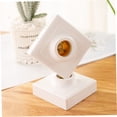 thumbnail image 4 of HINTRMENT 5 Pcs Pièces de Luminaire Support de Lampe Carré Base Blanc Cuivre Rétro, 4 of 8