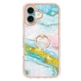 thumbnail image 3 of Case for MOTO Edge 20 Lite Marble-patterned phone case with 360° rotating ring stand - Stylish and practical protection, 3 of 6