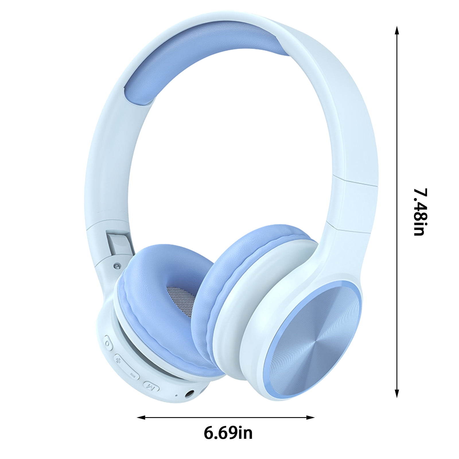 Weloille Around-Ear Bass Gaming Headset Surround Sound Headphones With Noise Cancelling Microphone Bluetooth