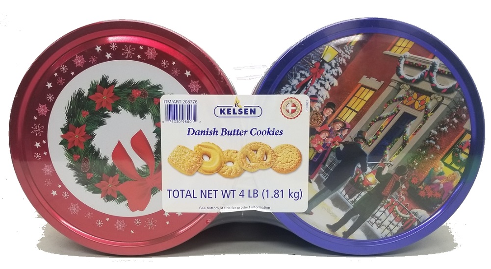 Kelsen Original Danish Butter Cookies, 64 oz (416 oz tins) Walmart