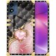 thumbnail image 1 of wonima11 Compatible with Motorola Moto G 5G 2024 Case, J Pink Diamonds Golden Hearts Luxury Elegant Soft TPU Shockproof Protective Metal Decoration Corner Back Cover Case, 1 of 1