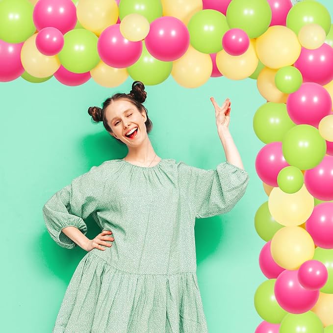 Gimme One Margarita Balloon Banner Rose Red Green Margs and Matrimony Bachelorette Party decor Mexican Fiesta Ballon Garland Arch Kit for Women Bachelorette Party Bridal Shower Hen Party Supplies