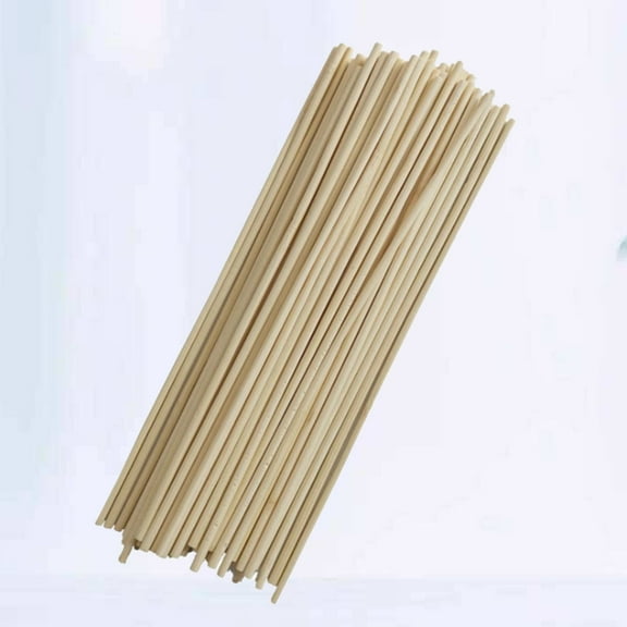 HEALEEP 500Pcs Light Yellow Bamboo Sticks for Flower Support Indoor Plant Care 11.8x0.1x0.1in
