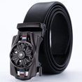 thumbnail image 3 of CSChome Ceinture Homme Rotative Boucle Automatique Réglable Ceinture Homme en Faux Cuir Accessoires de Mode, 3 of 7
