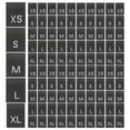 thumbnail image 4 of Minkissy 500pcs Black Polyester Clothing Size Labels for Bags and Apparel Accessories, 4 of 11