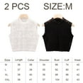 thumbnail image 2 of Señoras De Encaje De Cuello Alto Cuello Falso Media Blusa Cuello Elegante Sin Mangas Jersey Ropa Interior Cuello Falso, 2 of 6