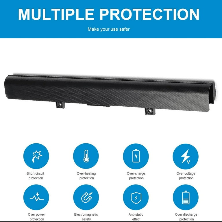 Batería Compatible Para Portátiles Toshiba Satellite - Modelo PA5185U-1BRS, 14.8V 45Wh, Color Blanco