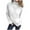 White, variant on Hueook Sweaters for Women Trendy Striped Sweater Women Women's Casual with Solid Color Hollow Out Round Neck Knitted Sweater Khaki 3X