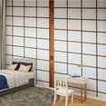 thumbnail image 2 of Peel and Stick Wallpaper Canvas Shoji Modern Art Wall Mural Decor Self Adhesive and Removable 100in x 144in, 2 of 8