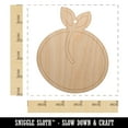 thumbnail image 2 of Peach Fruit Doodle Wood Holiday Christmas Tree Ornament Unfinished DIY Pre-Drilled Craft, 2 of 7