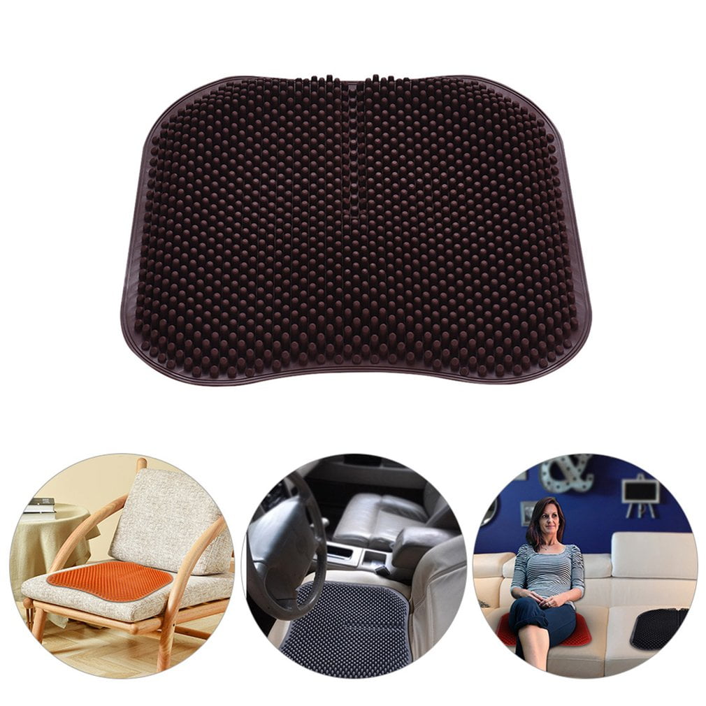 1PC Silica Gel Car Seat Cover 4 Seasons Breathable Massage Comfort Home
