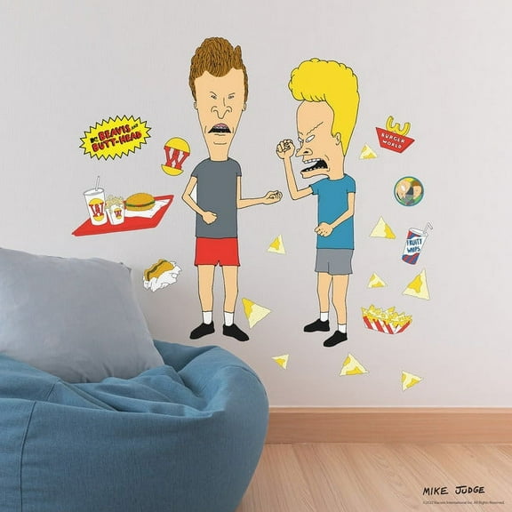 Beavis And Butt-Head Peel And Stick Giant Wall Decals