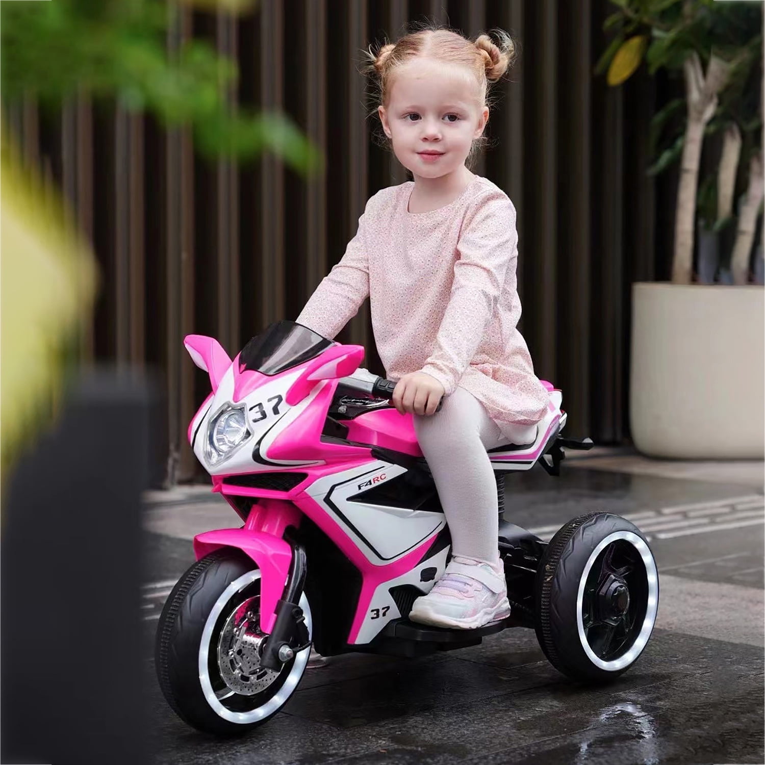 Lowestbest Kids Ride on Car, Kids Ride on Motorcycle, Children 6V Electric Battery Powered Ride on Toys, Pink / Blue 3 Wheel Motorcycle for Girls Boy W/ Music, Gift Lowestbest Kids Ride on Car, Kids Ride on Motorcycle, Children 6V Electric Battery Powered Ride on Toys, Pink / Blue 3 Wheel Motorcycle for Girls Boy W/ Music, Gift