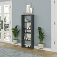 thumbnail image 4 of Ada Home Decor Diosp Multiple Tier Open Shelf Modern Bookcase, Anthracite/White, 4 of 7