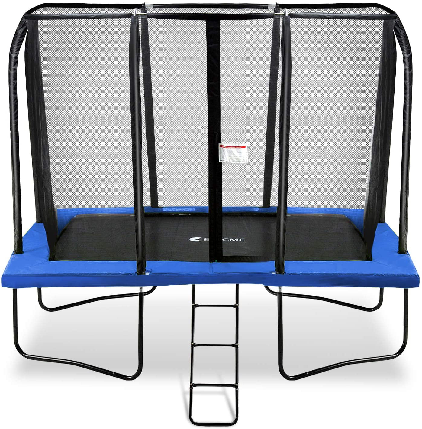Exacme 7x10 Foot Rectangle Trampoline with Enclosure for Kids(Blue) 6184-0710B