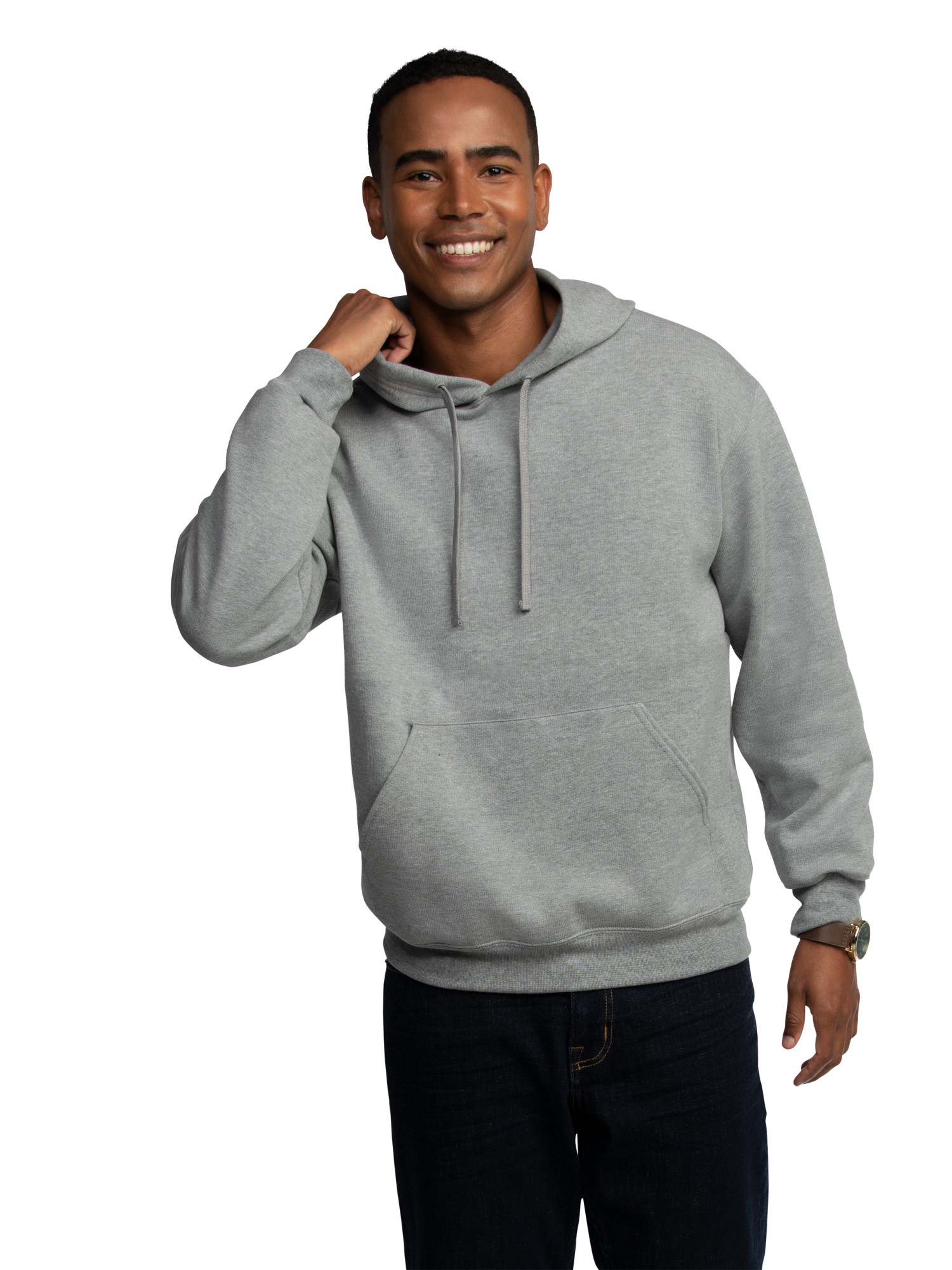 Fruit of the Loom Men's EverSoft Fleece Hoodie, Cozy Pullover Sweatshirt, Sizes S-3XL
