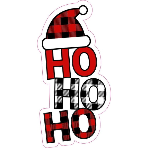 StickerTalk Ho Ho Ho Vinyl Sticker, 2.5 inches x 5 inches