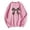 Pink, variant on Bibifish Womens Sweatshirts Spring Autumn Cute Graphic Long Sleeve Sweatshirts Leopard Bow Print Relaxed Fit Cozy Sweatshirts For Ladies