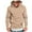Khaki, variant on Hoodies for Men Pullover Hoodie Men Solid Color Drawstring Hooded Pocket Leather Label Casual Hoodie Business Comfortable Loose Trendy Hoodie