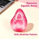 thumbnail image 3 of Pelota antiestrés fidget Drephere Ice Squishy rosa, 3 of 5