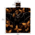 thumbnail image 2 of Bats Canvas Beach Blanket: Durable Picnic Mat for Outdoor, Sand Free Waterproof Camping Rug, Foldable Large Size 78"x78" Blanket with Corner Pockets and Sand Anchor, 2 of 6