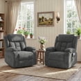 thumbnail image 6 of UHOMEPRO Power Lift Recliner Chair for Elderly, 45-150° Electric Lift Chair with Remote Control, Stand Assist Recliner Chair for Living Room, 350 lbs Capacity, Gray, 6 of 7
