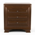 thumbnail image 4 of Furniture of America Bradford Solid Wood 3-Drawer Nightstand in Brown Cherry, 4 of 4
