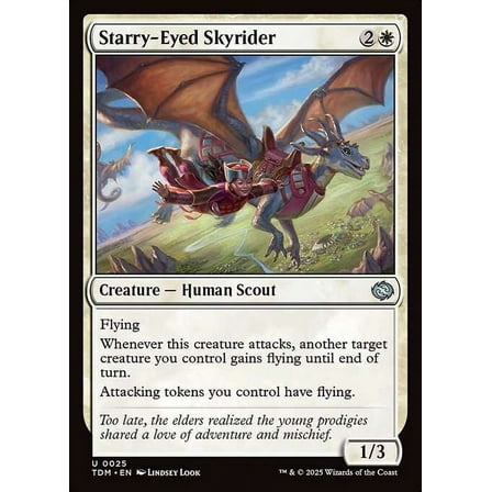 MtG Tarkir: Dragonstorm Uncommon Starry-Eyed Skyrider #25
