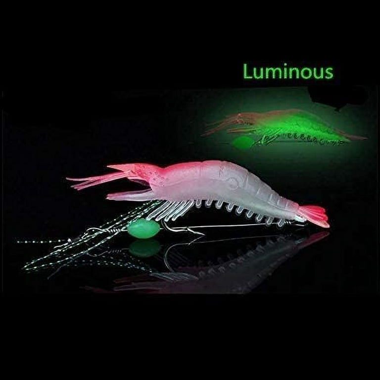 7pcs Night Glowing Shrimp Lures, Simulation Shrimp Lures For Freshwater &  Saltwater, Suitable For Bass, Catfish, Snakehead, Culter, Sea Fish,  Artificial Shrimp Bait Set Fishing