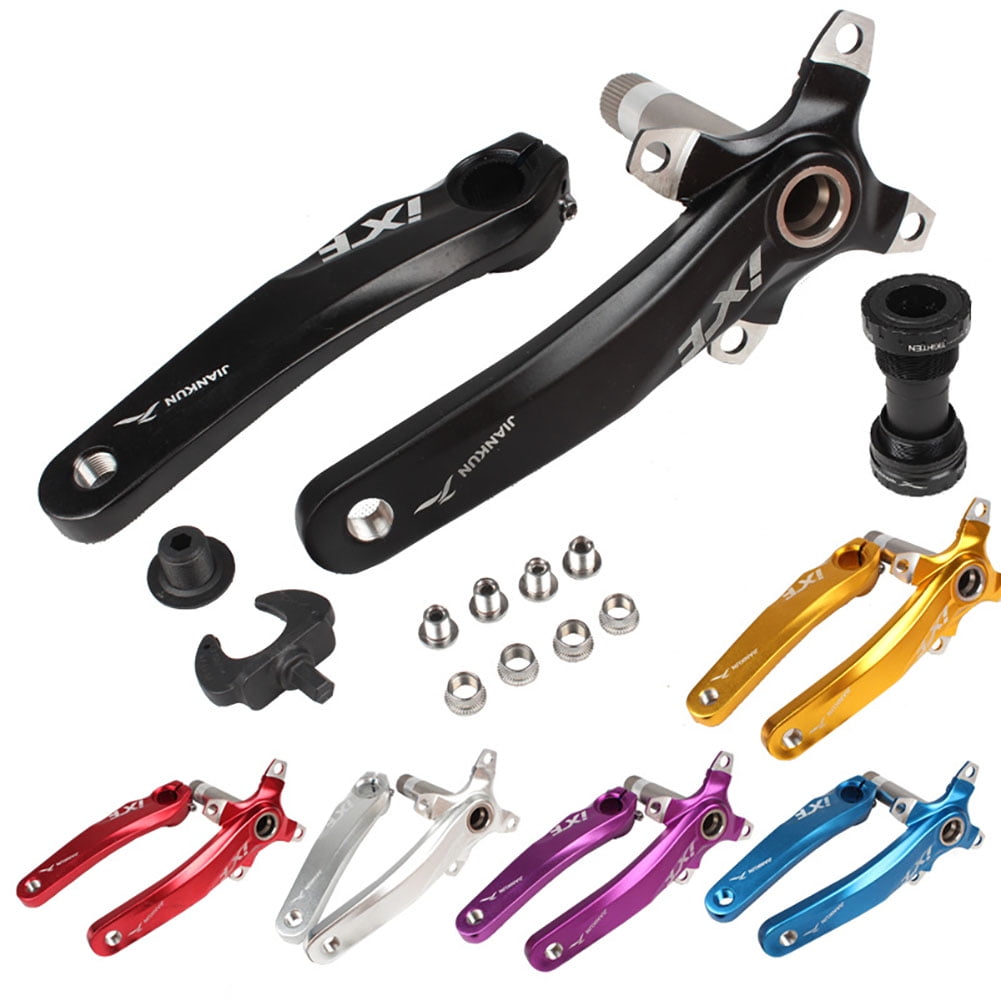 Bicycle Crank IXF Left Right Crank Middle Shaft Bicycle Crankset Bicycle Accessories Bike Part Red left and right cranks center shaft Walmart