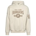 thumbnail image 2 of Men's Levelwear Mika Zibanejad Khaki New York Rangers Oversized Contact Name & Number Pullover Hoodie, 2 of 3