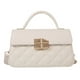 thumbnail image 1 of Nuevo Bolso de Hombro con cierre de textura rombal, pequeño bolso cuadrado, temperamento simple, bolso Joker, blanco, 1 of 5