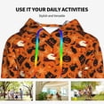 thumbnail image 4 of Salouo Retro Halloween Pattern Hoodie Sweatshirts for Women, Autumn Pullover Hoodie Workout Sweat Women's Long Sleeve Preppy Sweatshirts-XX-Large, 4 of 7