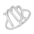 thumbnail image 1 of AeraVida Astrological Zodiac Virgo Sign Sterling Silver Band Ring-8, 1 of 5