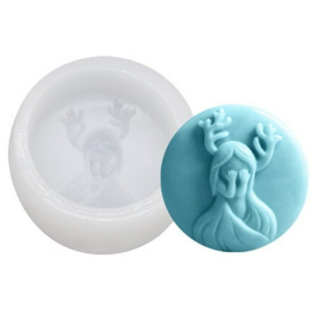 

XINYTEC 3D Girl Silicone Mold for Baking Cake Candy Fondant Mould Chocolate Decorating Soap Candle Epoxy Making