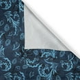 thumbnail image 6 of Ambesonne Blue Valance & Curtain, Damask Inspired Abstract, 55"x24", Indigo Aqua, 6 of 6