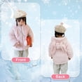 thumbnail image 7 of Coerni Toddler Baby Girls Faux Coats Winter Fleece Jacket Warm Clothes Bunny Rabbit Ear Full Zip Hooded Outwear 1-6 Years, 7 of 7