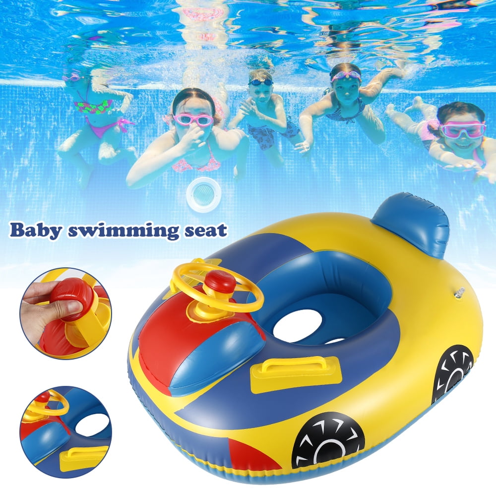 B type HSOMiD Inflatable Airplane Baby Kids Toddler Infant Swimming Float Seat Boat Pool Ring 