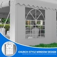 thumbnail image 5 of Dextrus 20x40FT Premium Wedding Event Party Tent with Galvanized Ripple Structure Includes Spacious White Roof, Detachable PVC Sidewalls & 4 Convenient Storage Bags Ideal for Commercial Use, 5 of 10