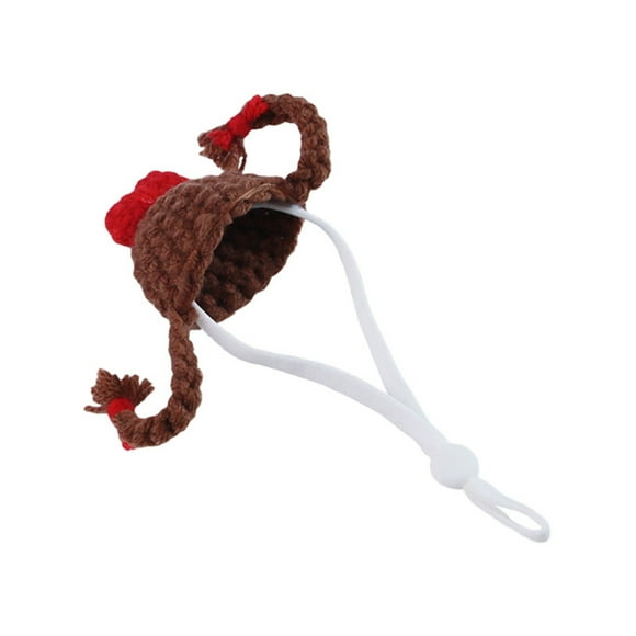 Hamster Mini Hand Knitted Hat Cozy Pet Accessory Soft Knitting Material Lightweight Breathable for Indoor Outdoor Cold Weather Photo Shoots